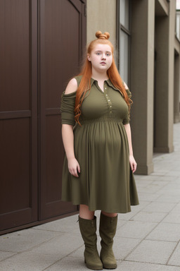 Latvian teenager girl with  ginger hair