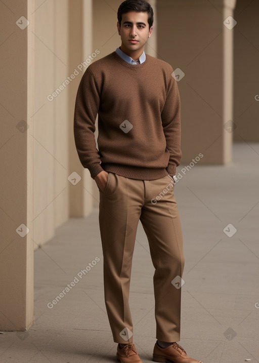 Jordanian adult male with  brown hair