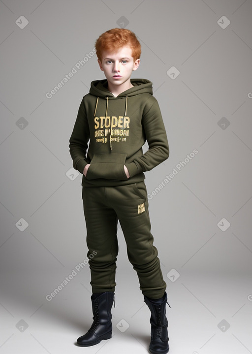 Saudi arabian child boy with  ginger hair