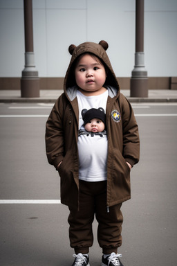 Thai infant girl with  brown hair