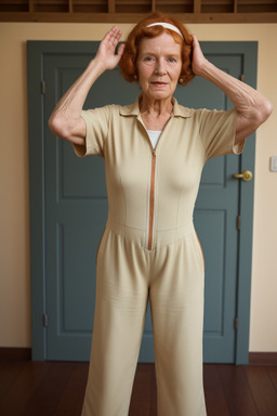 Swiss elderly female with  ginger hair