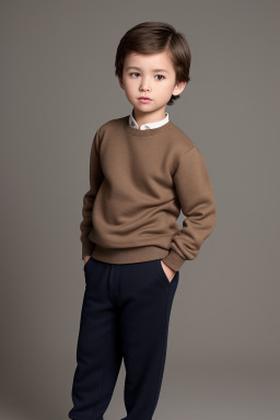 Child boy with  brown hair