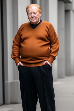 Belgian elderly male with  ginger hair