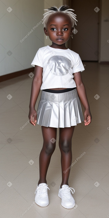 Ugandan infant girl with  white hair