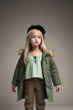 Child female with  blonde hair