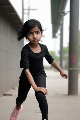 Bangladeshi child girl with  black hair