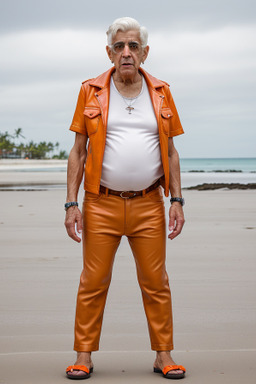 Puerto rican elderly male with  white hair