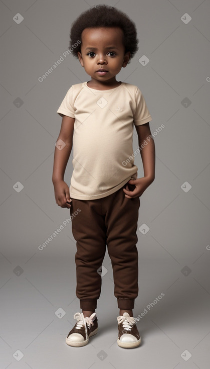 Ethiopian infant boy with  brown hair