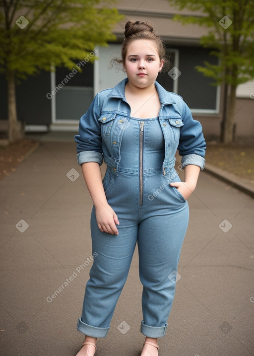 Canadian teenager girl with  brown hair