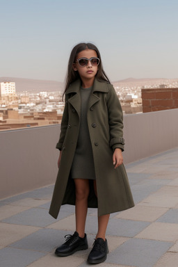 Moroccan child girl with  gray hair