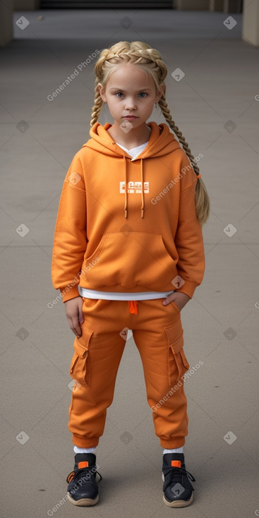 Child female with  blonde hair