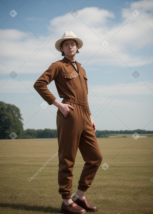 Danish adult non-binary with  brown hair