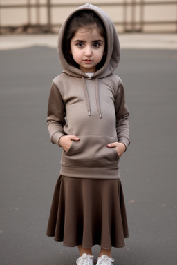 Azerbaijani infant girl with  brown hair