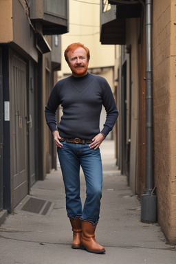 Omani middle-aged male with  ginger hair