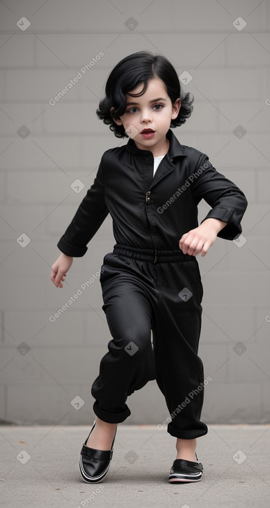 French child boy with  black hair