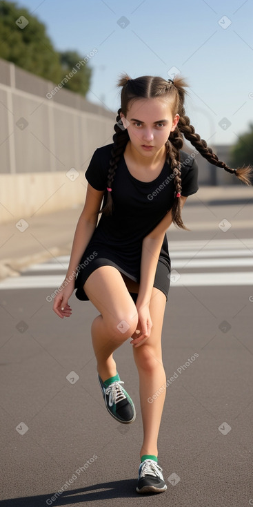 South african teenager girl with  black hair