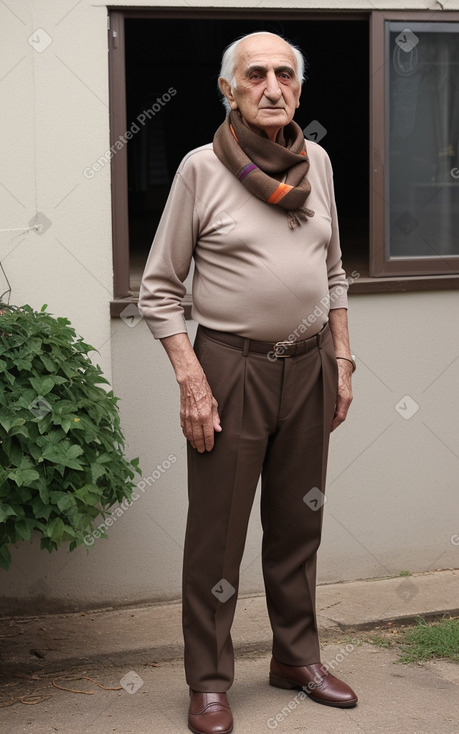 Armenian elderly male with  brown hair