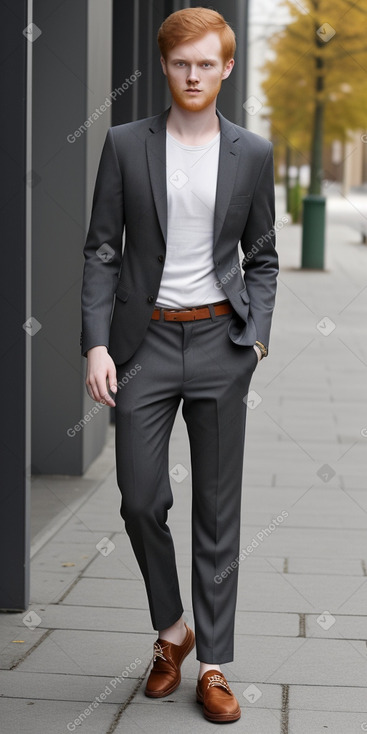 Lithuanian young adult male with  ginger hair