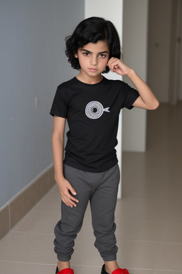 Tunisian child boy with  black hair