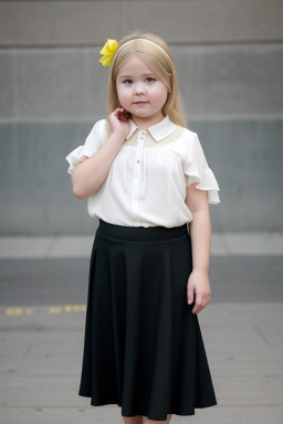 Ukrainian child girl with  blonde hair