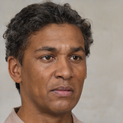 Neutral white adult male with short  brown hair and brown eyes