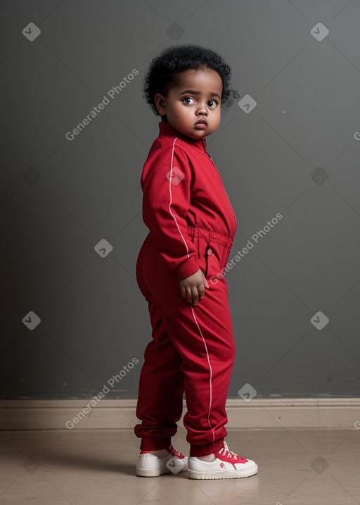 Somali infant girl with  black hair