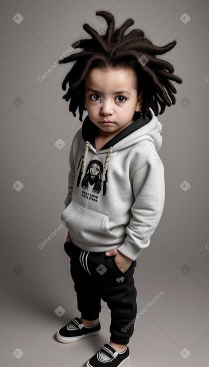 Romanian infant boy with  black hair