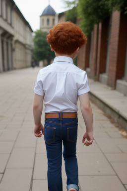 Georgian child boy with  ginger hair