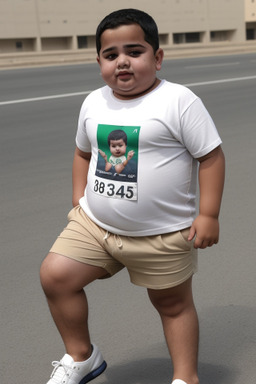 Saudi arabian child male with  blonde hair