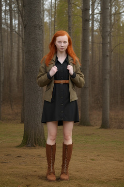 Estonian adult female with  ginger hair