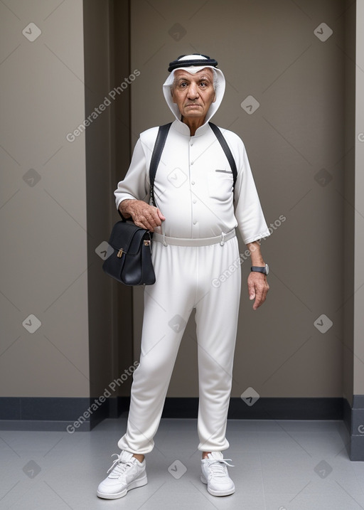 Qatari elderly male with  white hair