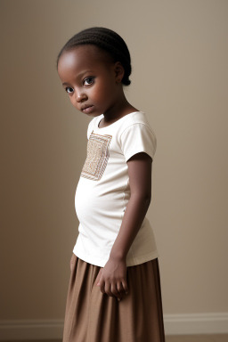 Senegalese infant girl with  brown hair