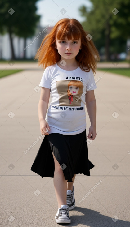 Albanian infant girl with  ginger hair