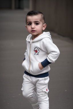 Armenian infant boy with  white hair