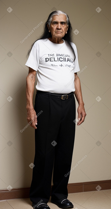 Mexican elderly male with  black hair