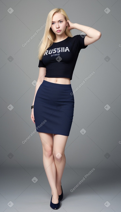 Russian adult female with  blonde hair