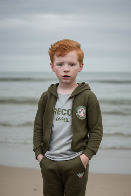 Mexican child boy with  ginger hair