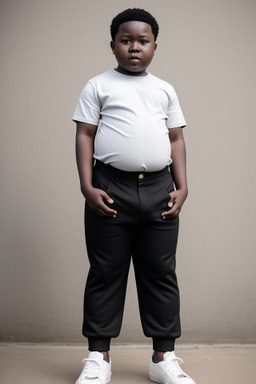 Ghanaian child boy with  black hair