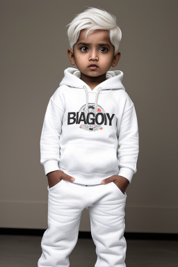 Bangladeshi infant boy with  white hair