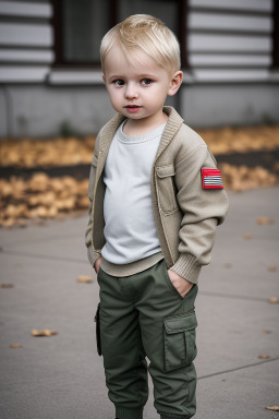 Belarusian infant boy with  blonde hair