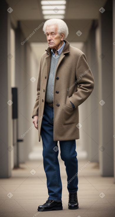 Caucasian elderly male with  blonde hair