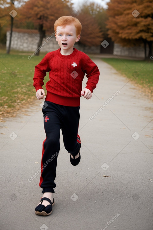 Croatian child boy with  ginger hair