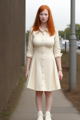 Caucasian adult female with  ginger hair