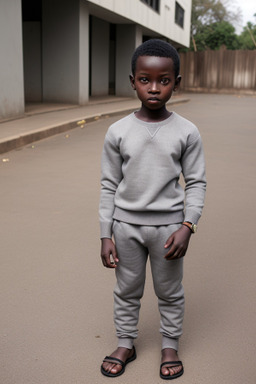 Ugandan child boy with  gray hair