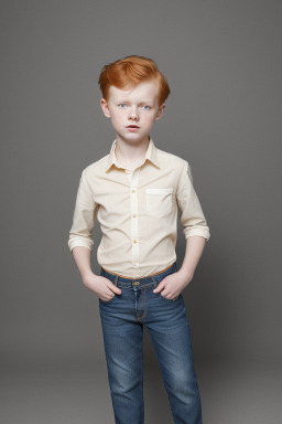 Latvian child boy with  ginger hair