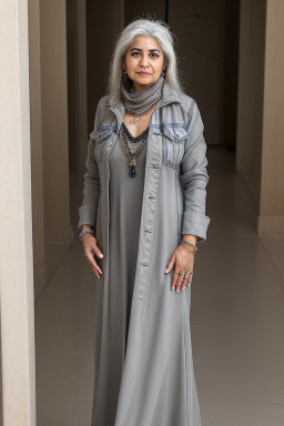 Bahraini 45 years female with  gray hair