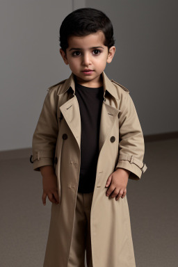 Arab infant boy with  brown hair