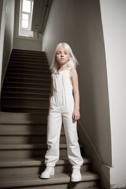 Swedish child girl with  white hair