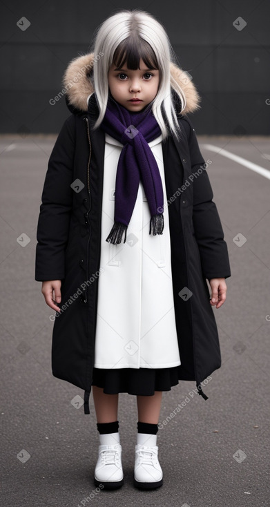 Child girl with  white hair