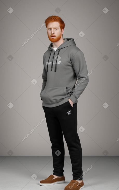 Hispanic adult male with  ginger hair